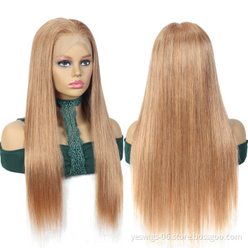 27#30#99J 613 Transparent Lace Front Wig Human Hair Wigs For Women Unprocessed Cuticle Aligned Hair Wig Pre Plucked Lace Wig150%